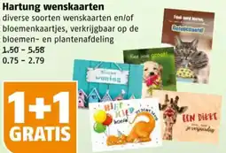 Poiesz Hartung wenskaarten aanbieding