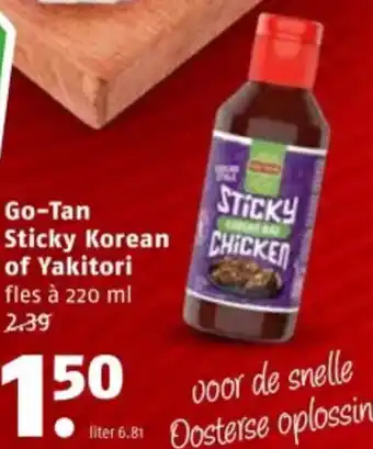 Poiesz Go-Tan Sticky Korean of Yakitori aanbieding