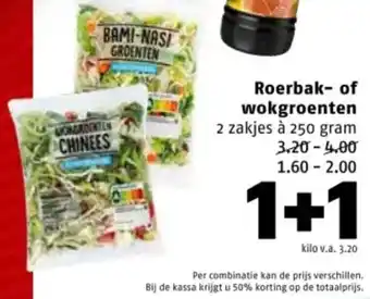 Poiesz Roerbak of wokgroenten aanbieding