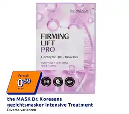 Action The MASK Dr. Koreaans gezichtsmasker Intensive Treatment aanbieding