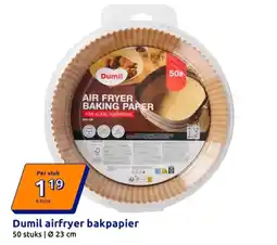 Action Dumil airfryer bakpapier aanbieding