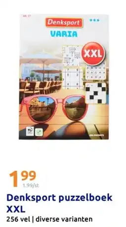 Action Denksport puzzelboek XXL aanbieding