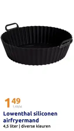 Action Lowenthal siliconen airfryermand aanbieding