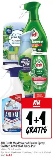 Jumbo Alle Dreft MaxPower of Power Spray, Swiffer, Antikal of Ambi-Pur aanbieding