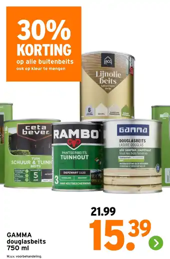 GAMMA GAMMA douglasbeits aanbieding