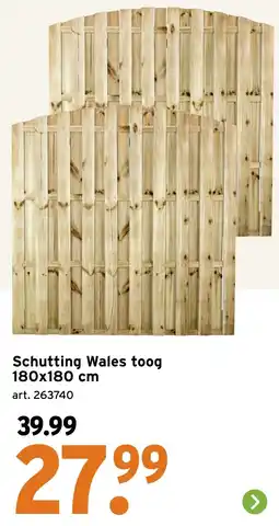 GAMMA Schutting Wales toog aanbieding