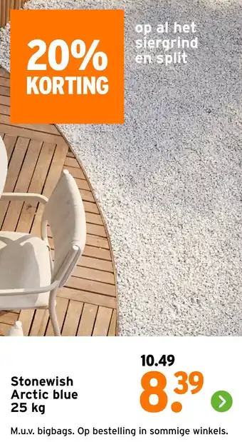 GAMMA Stonewish Arctic blue aanbieding