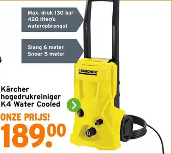 GAMMA Kärcher hogedrukreiniger K4 Water Cooled aanbieding