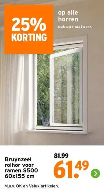 GAMMA Bruynzeel rolhor voor ramen S500 aanbieding