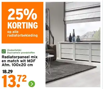 GAMMA Radiatorpaneel mix en match wit MDF aanbieding