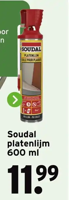 GAMMA Soudal platenlijm aanbieding