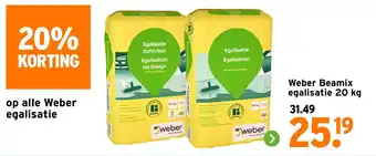 GAMMA Weber beamix egalisatie aanbieding