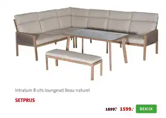 Intratuin Intratuin 8-zits loungeset beau naturel aanbieding