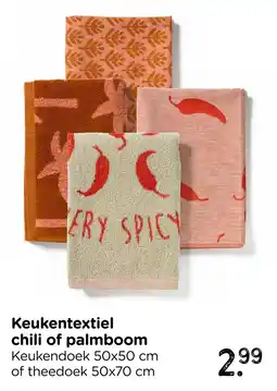 Xenos Keukentextiel chili of palmboom aanbieding