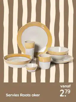 Xenos Servies Roots oker aanbieding