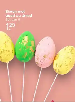 Xenos Eieren met goud op draad aanbieding