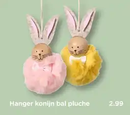 Xenos Hanger konijn bal pluche aanbieding