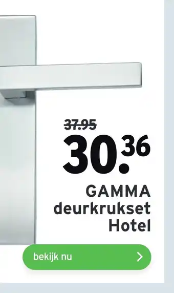 GAMMA GAMMA deurkrukset Hotel aanbieding