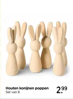Xenos Houten konijnen poppen aanbieding