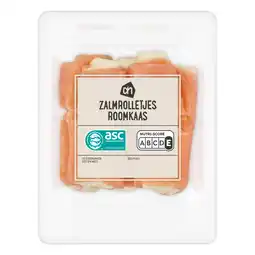 Albert Heijn AH Zalmrolletjes roomkaas aanbieding