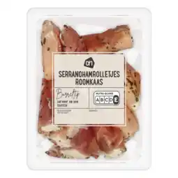 Albert Heijn AH Serranohamrolletjes roomkaas aanbieding