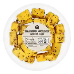Albert Heijn AH Gemarineerde kaasblokjes knoflook peper aanbieding