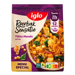 PLUS Iglo Roerbak Sensatie Tikka Masala met kip aanbieding