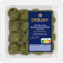 Albert Heijn AH Excellent Nocellara rozemarijn peper olijven aanbieding