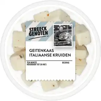Albert Heijn Streeckgenoten Geitenkaasblokjes Italiaanse kruiden aanbieding