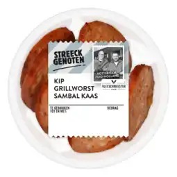 Albert Heijn Streeckgenoten Kip grillworst sambal & kaas aanbieding