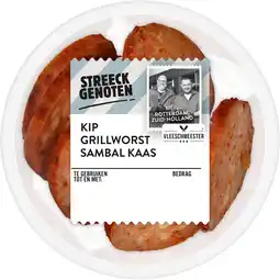 Albert Heijn Streeckgenoten Kip grillworst sambal & kaas aanbieding