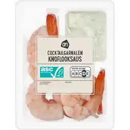 Albert Heijn AH Cocktailgarnalen knoflooksaus aanbieding