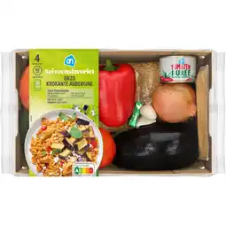 Albert Heijn AH Orzo met krokante aubergine verspakket aanbieding