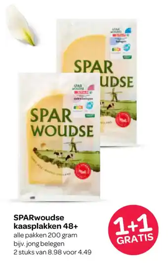 Spar SPARwoudse kaasplakken 48+ aanbieding