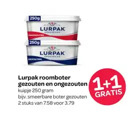 Spar Lurpak roomboter gezouten en ongezouten aanbieding