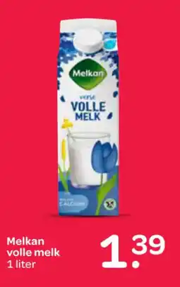 Spar Melkan volle melk aanbieding