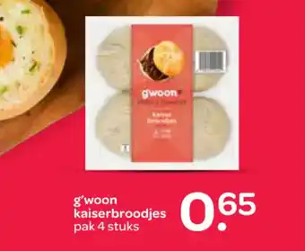 Spar G'woon kaiserbroodjes aanbieding