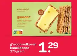 Spar G'woon volkoren knackebrod aanbieding