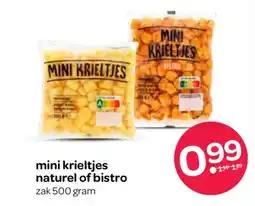Spar Mini krieltjes naturel of bistro aanbieding