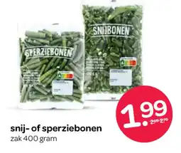 Spar Snij of sperziebonen aanbieding
