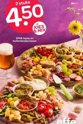 Spar Spar tapas en buitenlandse kazen aanbieding