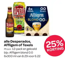Spar Alle Desperados, Affligem of Texels aanbieding