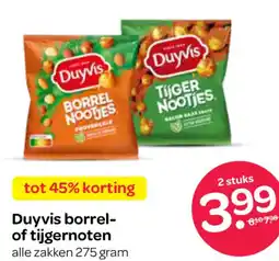 Spar Duyvis borrel of tijgernoten aanbieding
