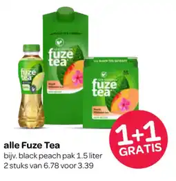 Spar Alle Fuze Tea aanbieding