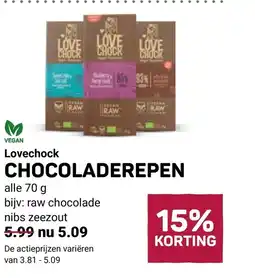 Ekoplaza Lovechock Chocoladerepen aanbieding