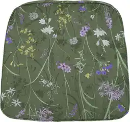 Intratuin Madison zitkussen Donna groen 48 x 48 x 7 cm aanbieding