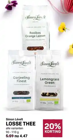 Ekoplaza Simon Lévelt Losse Thee aanbieding