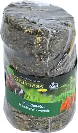 Intratuin JR Farm Grainless Brandnetel/Wortel Rol 80 g aanbieding