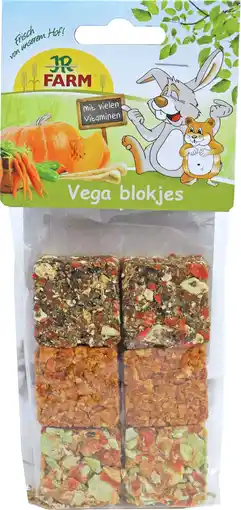 Intratuin Jr Farm knaagdierensnack vega blokjes 100 g aanbieding