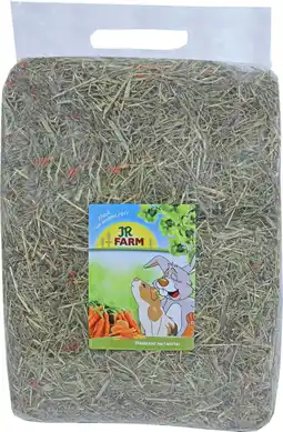 Intratuin JR Farm knaagdierensnack weidehooi met wortel 1,5 kg aanbieding